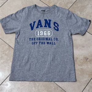 Vans Blue and Gray Men's Tee
